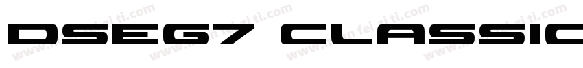DSEG7 Classic Bold字体转换